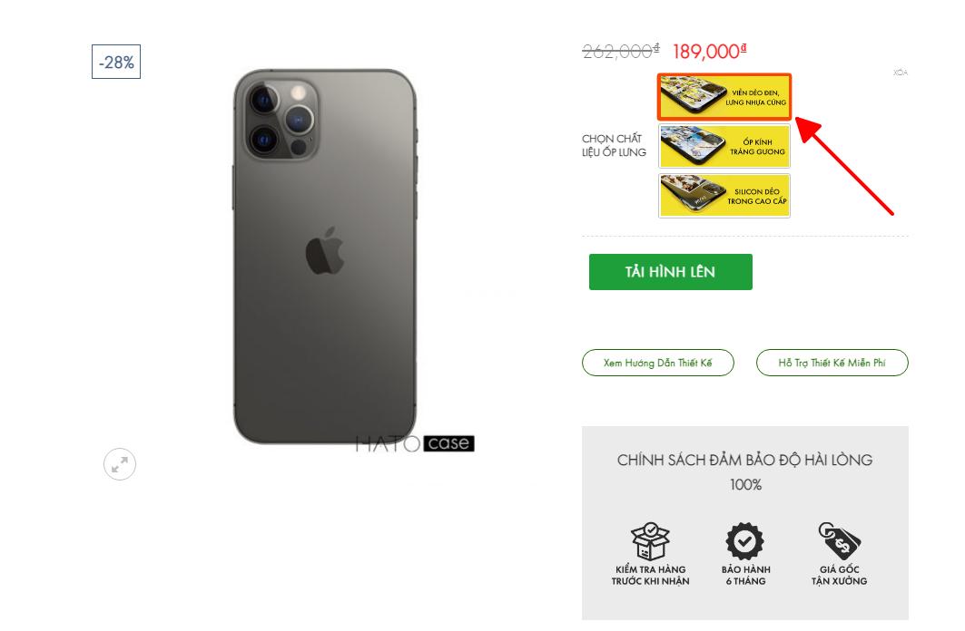 đặt ốp lưng điện thoại theo yêu cầu