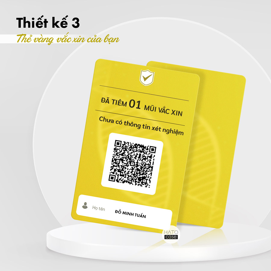 In thẻ chứng nhận tiêm vaccine