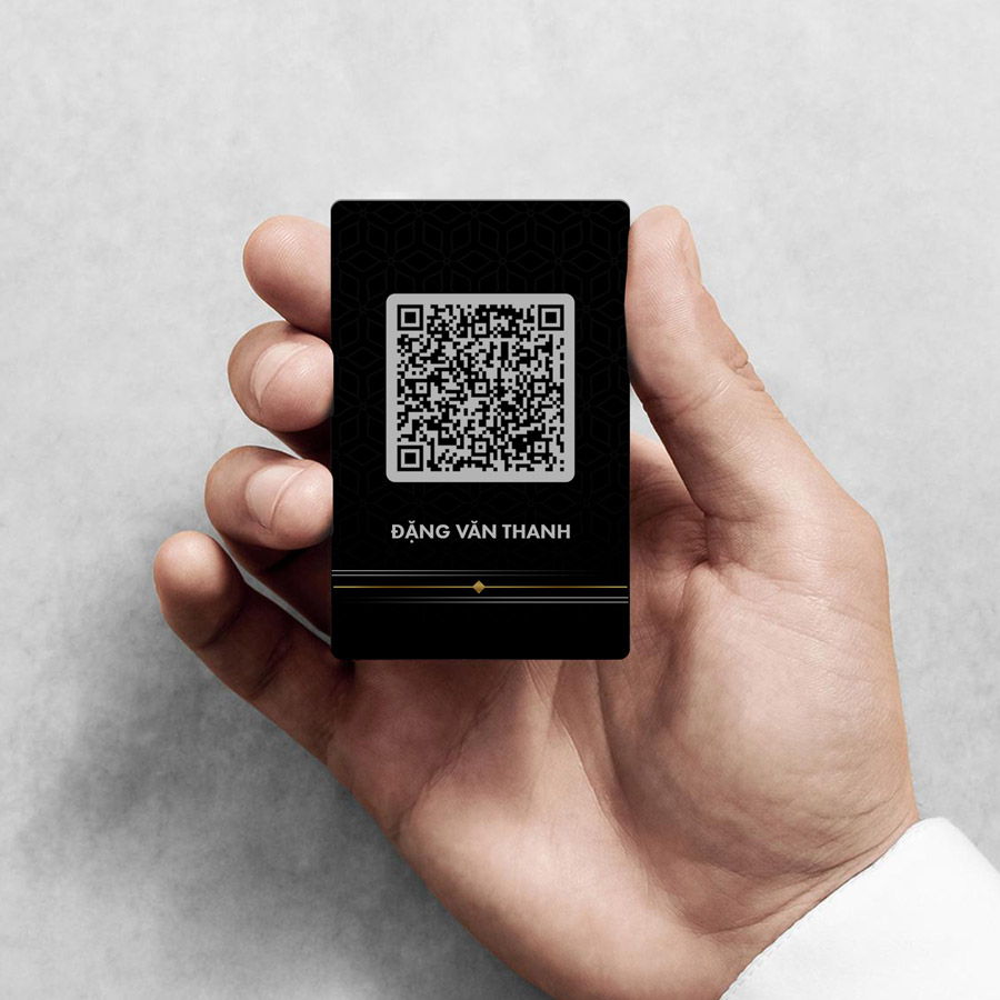 In thẻ nhận diện QR code