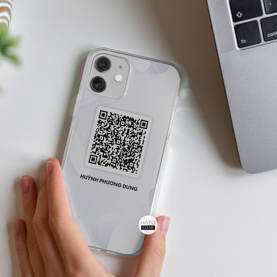 ốp điện thoại in mã QR code