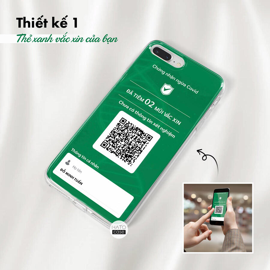 Ốp lưng chứng nhận tiêm vắc xin