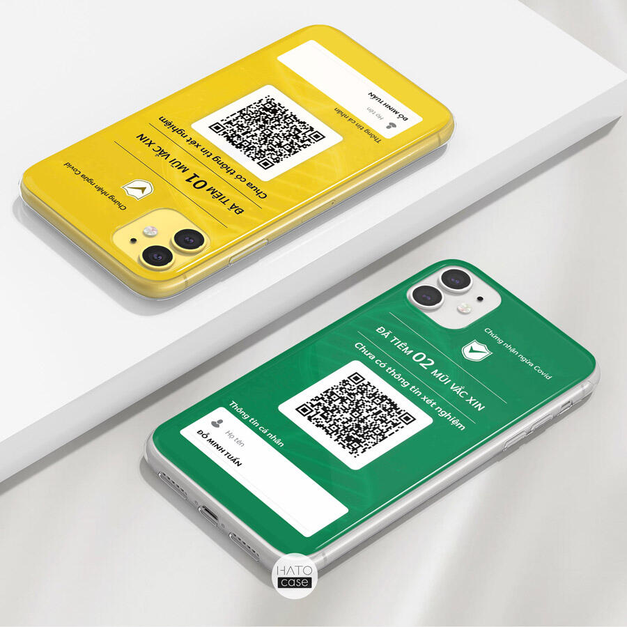 Ốp lưng chứng nhận tiêm vắc xin