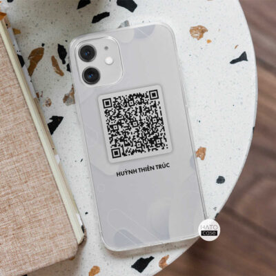 Ốp lưng điện thoại in mã QR code