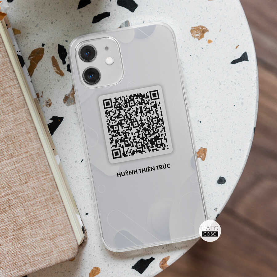 Ốp lưng điện thoại in mã QR code