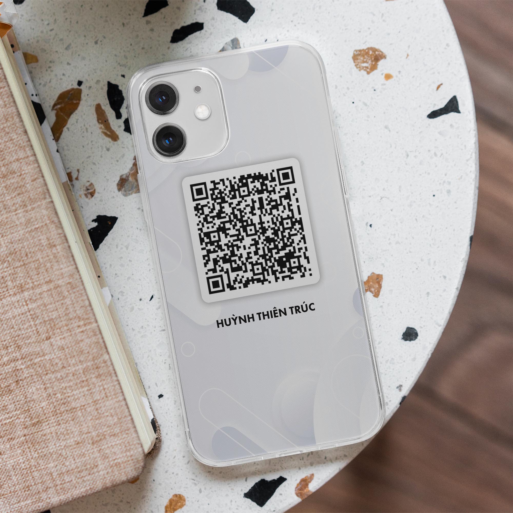 in ốp lưng QRcode