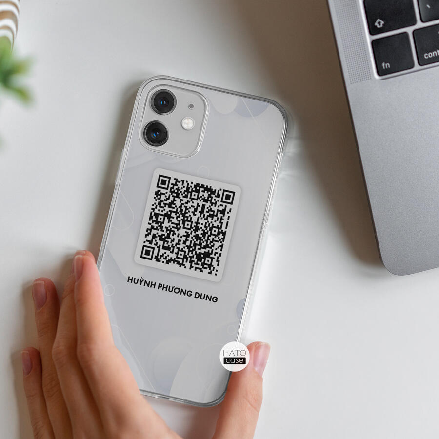 In mã QR code lên ốp lưng