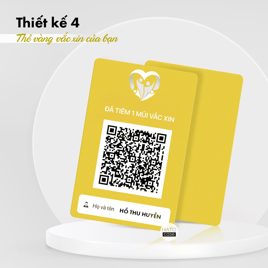 Thẻ chứng nhận tiêm vắc xin