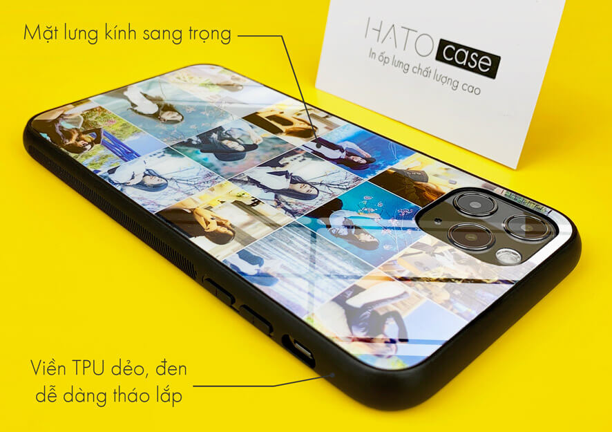 Ốp lưng kính in hình