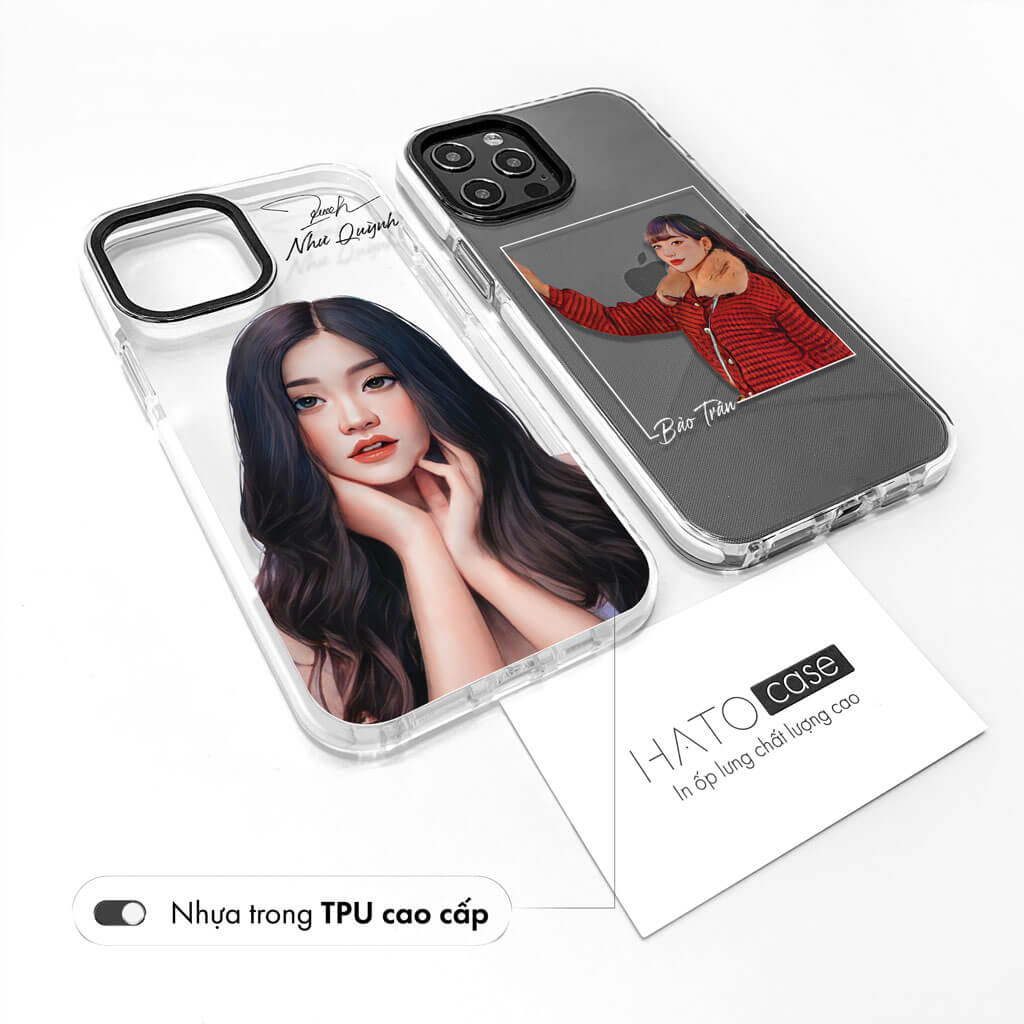 ốp lưng điện thoại in hình vẽ chân dung