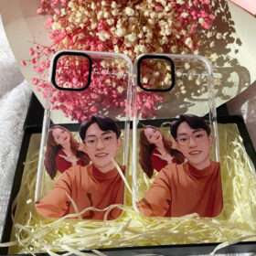 Ốp Lưng Vẽ Tay Dành Cho Couple photo review