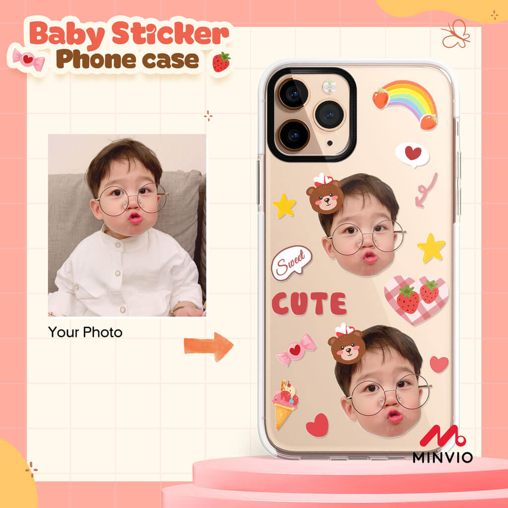 Baby Sticker Phone Case - Image 3