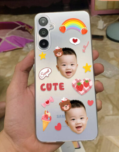 Click to view full screen Baby Sticker Phone Case photo review