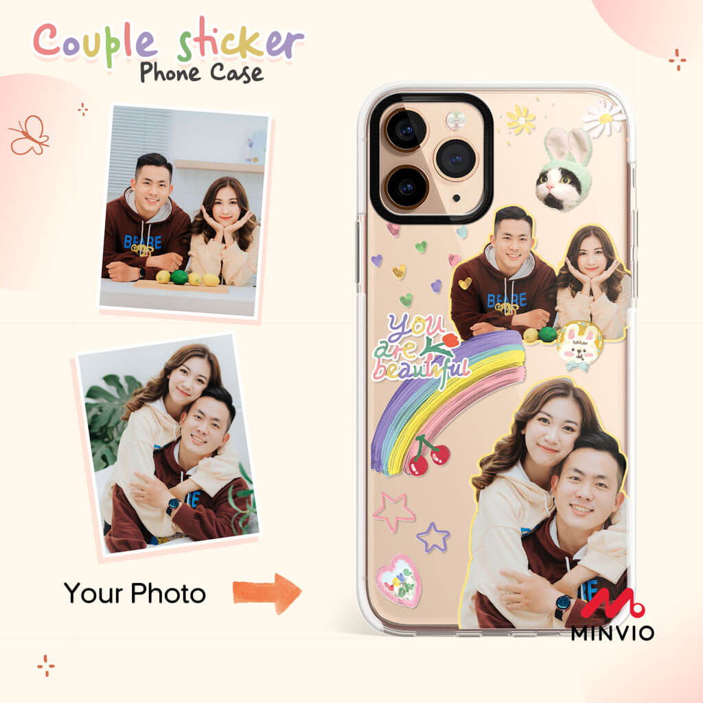 Couple Sticker Phone Case - Image 3