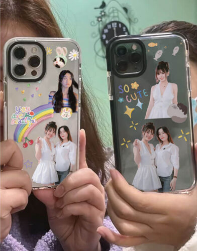 Click to view full screen Couple Sticker Phone Case photo review