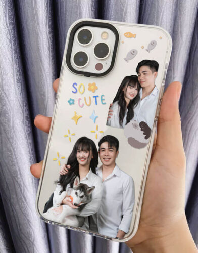 Click to view full screen Couple Sticker Phone Case photo review
