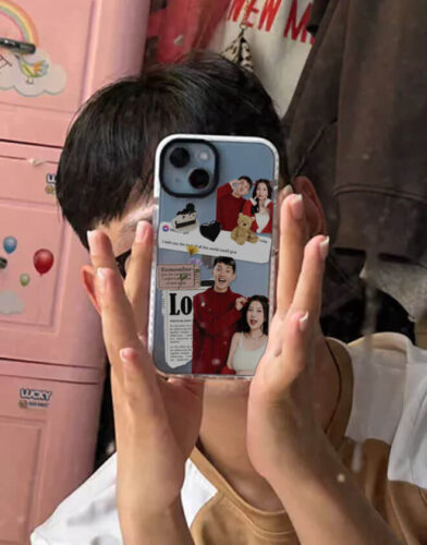 Click to view full screen Couple Sticker Phone Case photo review