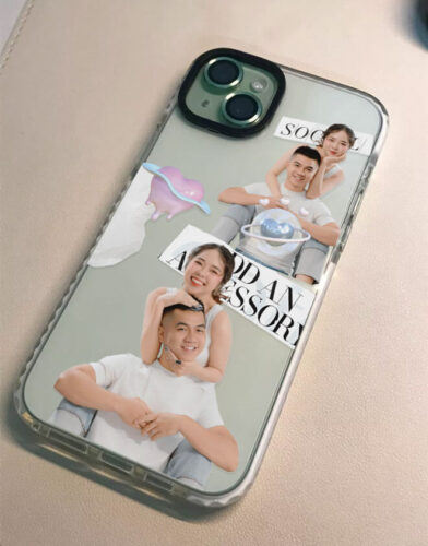 Click to view full screen Couple Sticker Phone Case photo review
